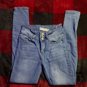 Stylish High Rise Denim Jeans in Classic Blue